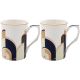 Art Deco Mug Gift Set of 2
