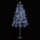 Silver Twinkling Tree 1.2m with 448 White LED Lights