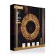 45cm Twinkling Rose Gold Wreath with 600 Red & Warm White LED Lights