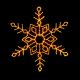 1.2 x 1.2m Twinkling FlexiBrights Snowflake 498 Warm White LED Lights