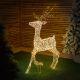 1.3m White Metal FlexiBrights Reindeer with 1880 White & Warm White Mix LED Lights