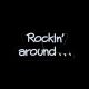40cm Rockin Around Hanging Lit Neon Sign