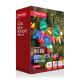 80 Retro Multi-Action Christmas Light Set with Petal Cap - Multi Coloured