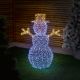 97cm Aluminium KD Snowman with 240 White & Warm White Mix LED Lights