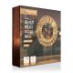 45cm Twinkling Gold Table Top Wreath with 500 Red & Warm White LED Lights