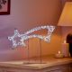 40cm Twinkling Silver Table Top Shooting Star with 500 White LED Lights