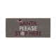 Coir Insert Mat Santa Please Stop 23x53