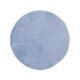 Faux Fur Circle Rug Blue Breeze 100cm
