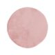 Faux Fur Circle Rug Blush Pink 100cm
