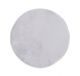 Faux Fur Circle Rug Silver 100cm