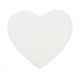 Faux Fur Heart Rug Ivory 80x100cm