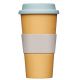 KitchenCraft Natural Elements Eco-Friendly Yellow Travel Mug