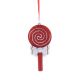 12cm Hanging Red & White Lollipop Decoration