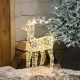 60cm Lit Star Shimmer Reindeer with 720 Warm White Micro LED Lights