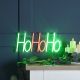 40x18cm Neon Flex Ho Ho Ho Light with 216 LED Lights