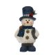 33cm Standing Plush Snowman Carrying Sleigh