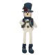 60cm Plush Dangly Legs Snowman Carrying Sleigh