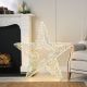 100cm Lit Iridescent Shiny Star with 1800 Warm White Micro LED Lights