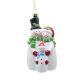 12cm Hanging Jolly Snowman Family