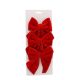 15cm Red Velvet Bows - Pack of 3