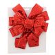 78cm Red Mirror Effect Bow Tree Topper