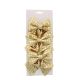 15cm Gold Mirror Effect Bows - Pack of 3