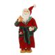 45cm Standing Santa in Red & Green Dressing Gown