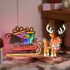Infinity Light - Santas Sleigh with Deer 75cm with LED Lights