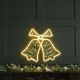 60cm Lit Warm White Neon Flex Double Bell