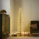180cm Slim Black MicroDot StarBurst LED Tree