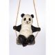 Panda on Swing 19x20x21cm