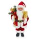 40cm Red Traditional Santa with Sack and Presents