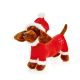 28cm Santa Sausage Dog Plush