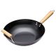 KitchenCraft World of Flavours Oriental Wooden Handled Wok 35cm