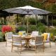 Sahara 6 Seat Round Dining Set - Larch/Moon