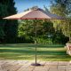 2.5m Traditional Round Parasol - Bronze/Amber