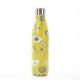 Eco Chic Reusable Thermal Bottle - Mustard 1950's Flower