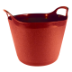 15L Round Plastic Flexitub Red