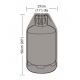 7kg Gas Bottle Cover Black