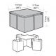4 Seater Small Cube Set Cover