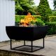 Windermere Fire Pit on Stand - Black