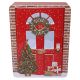Christmas Door Embossed Tin Chocolate Chip & Shortcake Whirls 300g