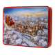 Large Embossed Santa Sleigh Tin 600g