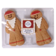 Handmade Gingerbread Santa - Twin Pack