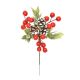 20cm Frosted Foliage Berry Cone Pick