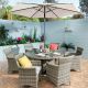 Westbury 6 Seat Round Dining Set with Lazy Susan - Beech