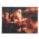Battery Operated LED Canvas - Storyteller Santa 30x40cm