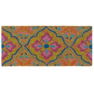 Coir Insert Door Mat Bright Tile 23x53