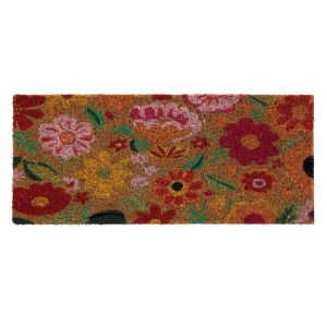Coir Insert Door Mat Bright Blooms 23x53