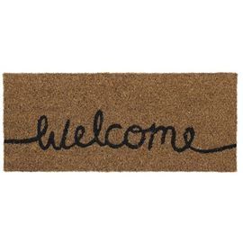 Coir Insert Door Mat Welcome 23x53